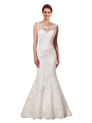 Lace Sweetheart Sleeveless Chapel Train Long Sexy Wedding Dress Ballarat
