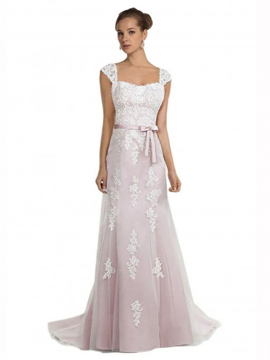 Tulle & Lace Strapless Sleeveless Sweep Train Beach Wedding Dress Ballarat