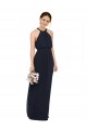 Chiffon Halter Neck Sleeveless Long Bridesmaid Dress Ballarat