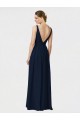 Chiffon V-Neck Sleeveless Long Bridesmaid Dresses / Formal Dresses Ballarat