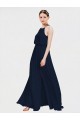 Chiffon Halter Neck Sleeveless Long Floor Length Formal Dress / Bridesmaid Dress Ballarat