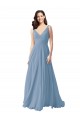 Chiffon V-Neck Sleeveless Long Wedding Party Dress Ballarat
