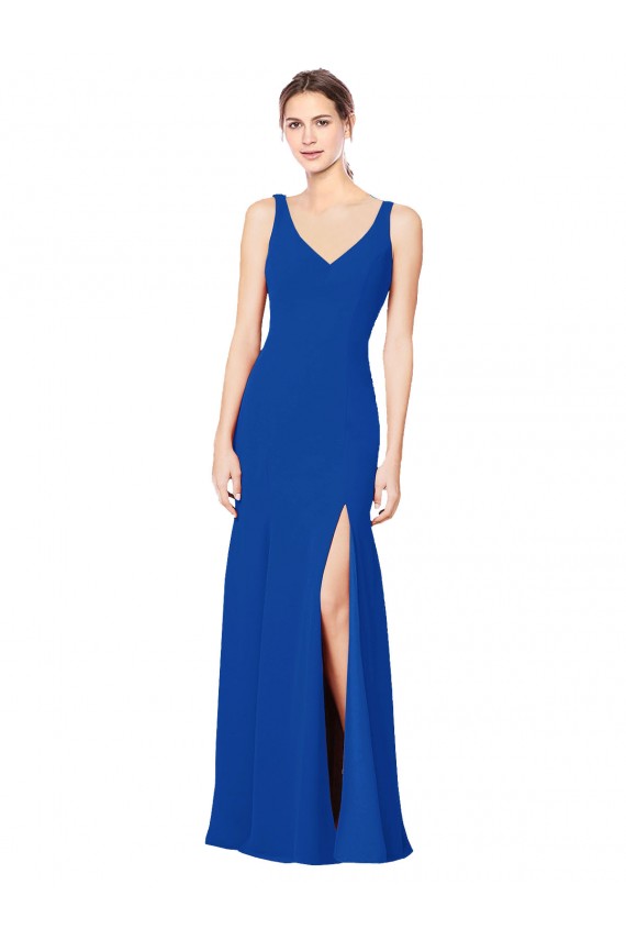 Chiffon Sweetheart Sleeveless Low Back Long Bridesmaid Evening Dress Ballarat