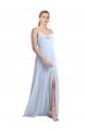Chiffon Spaghetti Straps Sleeveless V-Back Long Bridesmaid Dress / Evening Gowns Ballarat