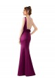 Satin Bateau Neck Sleeveless Open Back Long Black Tie Evening Gown / Prom Dress / Bridesmaid Dress Ballarat