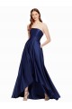 Satin Strapless Sleeveless Low Back Long High Low Evening Gown / Prom Dress / Bridesmaid Dress Ballarat