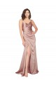 Silk like Satin V-Neck Sleeveless V-Back Long Black Tie Evening Gown / Prom Dress / Bridesmaid Dress Ballarat