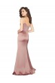 Silk like Satin V-Neck Sleeveless V-Back Long Black Tie Evening Gown / Prom Dress / Bridesmaid Dress Ballarat