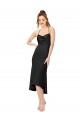 Silk like Satin Cowl Neck Sleeveless Open Back Midi Length High Low Evening Gown / Prom Dress / Bridesmaid Dress Ballarat