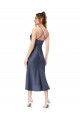 Silk like Satin Cowl Neck Sleeveless Open Back Midi Length High Low Evening Gown / Prom Dress / Bridesmaid Dress Ballarat