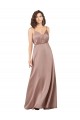 Silk like Satin V-Neck Sleeveless Long Formal Evening Gown / Bridesmaid Dress Ballarat