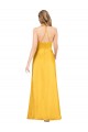 Silk like Satin V-Neck Sleeveless Open Back Long Formal Dress / Bridesmaid Dress Ballarat