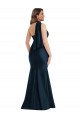 Silk like Satin One Shoulder Sleeveless Dark Navy Long Formal Plus Size Evening Gown / Prom Dress / Bridesmaid Dress Ballarat