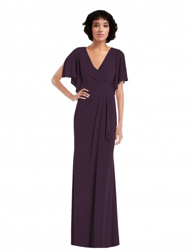 Spandex V-Neck Split Sleeves Long Formal Evening Gown / Prom Dress / Bridesmaid Dress Ballarat