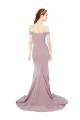 Stretch Crepe Off the Shoulder Sleeveless Sweep Train Bridesmaid Dress / Evening Dress Ballarat