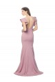 Stretch Crepe Round Neck Flutter Sleeves V-Back Sweep Train Formal Evening Gown / Prom Dress / Bridesmaid Dress Ballarat