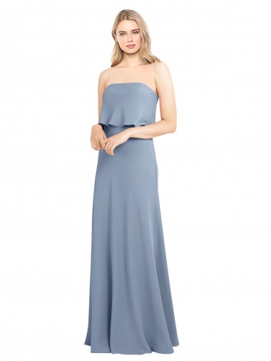 Stretch Crepe High Neck Sleeveless Long Formal Dress / Bridesmaid Dress Ballarat