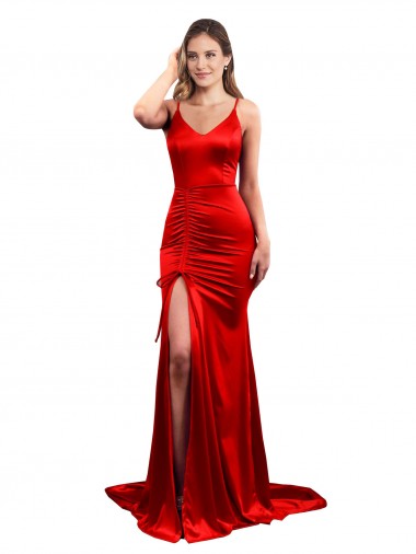 Stretch Satin Sweetheart Sleeveless Low Back Long Evening Dress / Bridesmaid Dress Ballarat